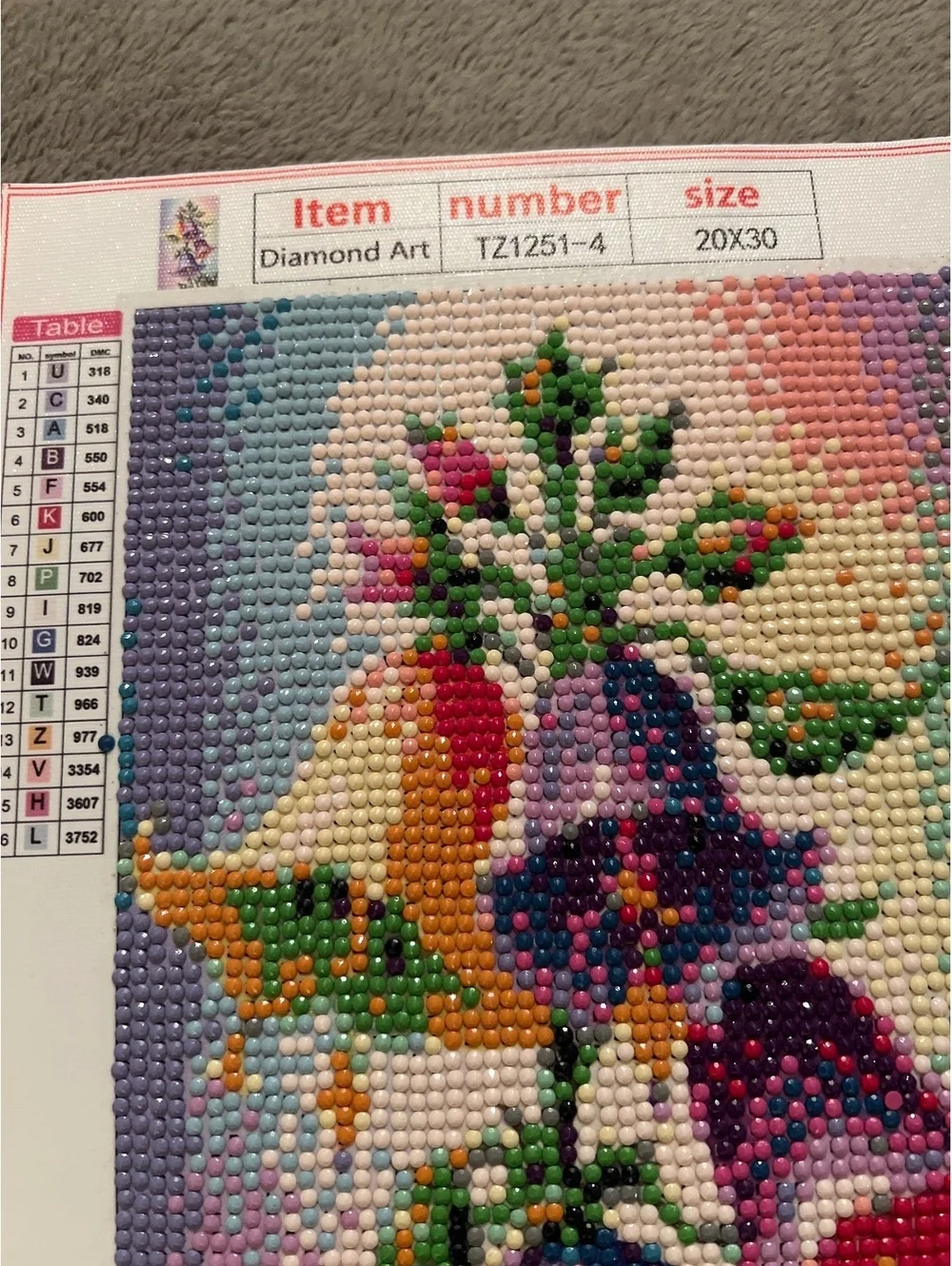 Diamond Painting Kit Set of 3 with Butterfly and Floral Designs